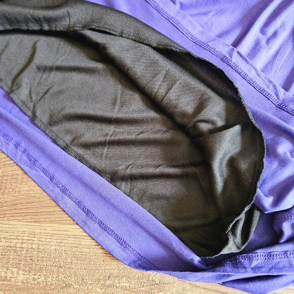 Gilli Kamile Sleeveless A-Line Grecian/Greek Style Dress Royal Blue/Soft Purple - Picture 10 of 13